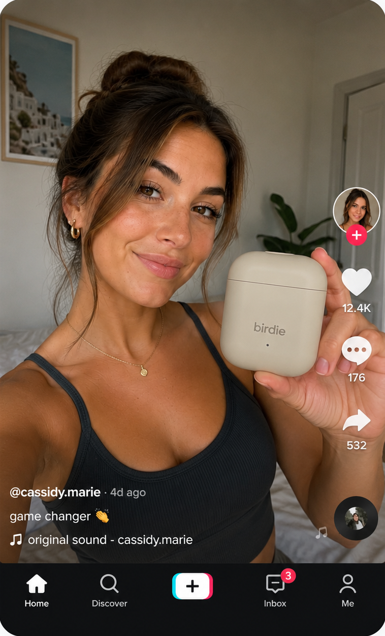 TikTok post preview
